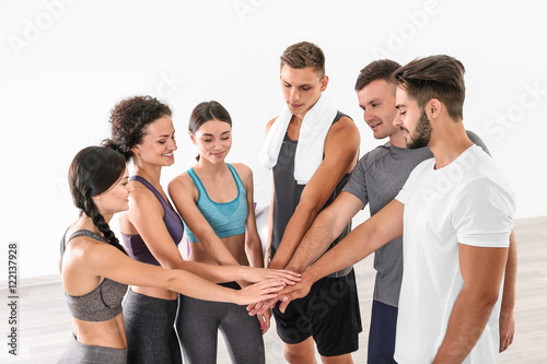 Team work concept. Group of...