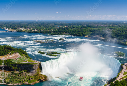 Niagara Falls Aerial View, Canadian Falls, Canada © Olesya