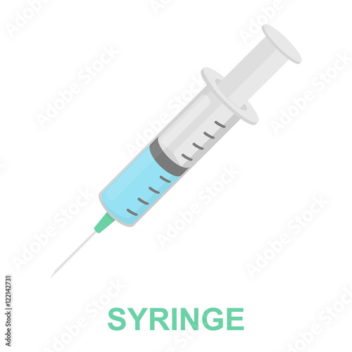 Syringe icon cartoon. Single medicine icon from the big medical, healthcare set.