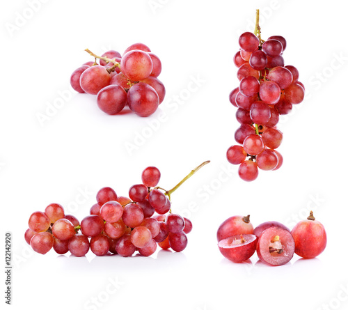 Fotografie grapes isolated on over white background