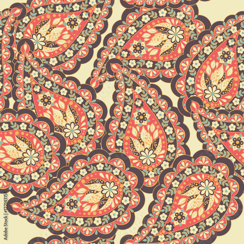 paisley seamless pattern.