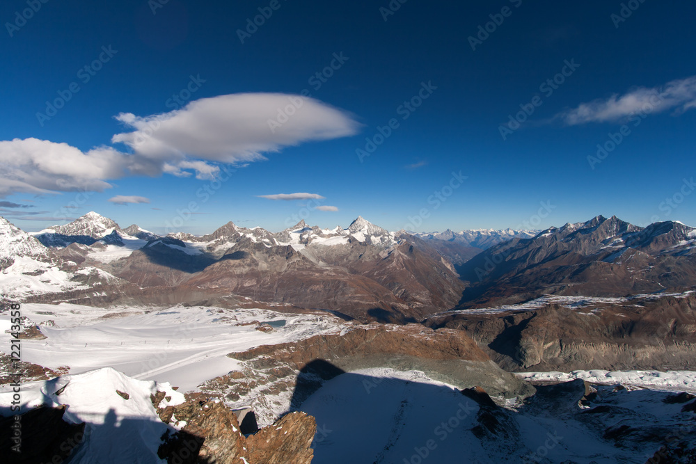 Matterhorn peak and Alps near Zermatt, Switzerland