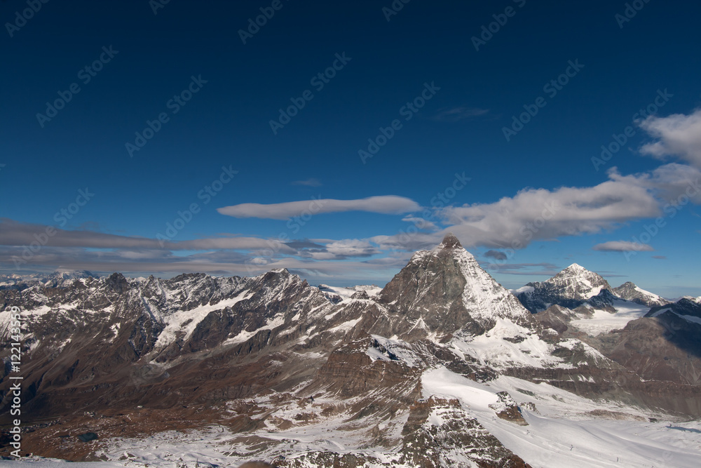 Matterhorn peak and Alps near Zermatt, Switzerland Matterhorn peak and Alps near Zermatt, Switzerland