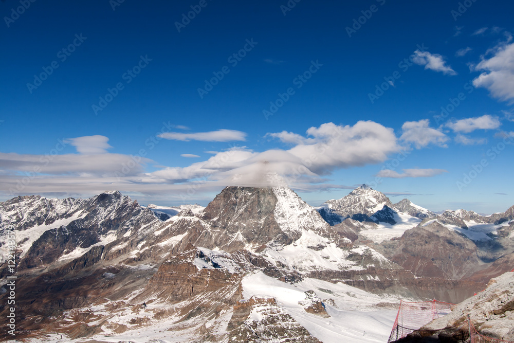 Matterhorn peak and Alps near Zermatt, Switzerland