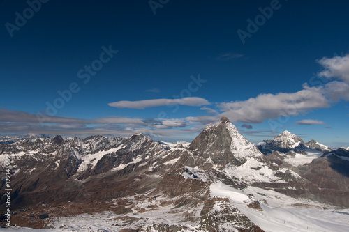Matterhorn peak and Alps near Zermatt  Switzerland