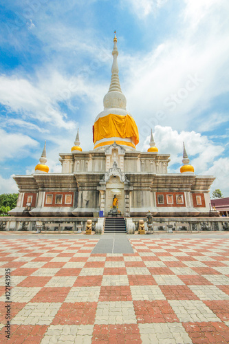 Phrathat Nadoon or Nadoon Stupa in Maha-Sarakham Province northeast of Thailand photo