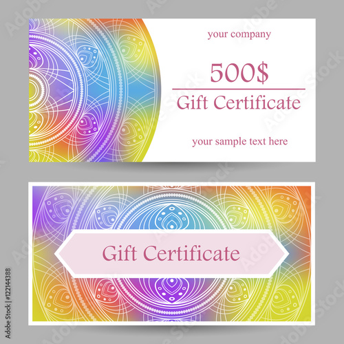 Vector gift certificate