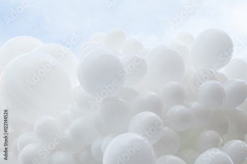 Balloons against the sky, background