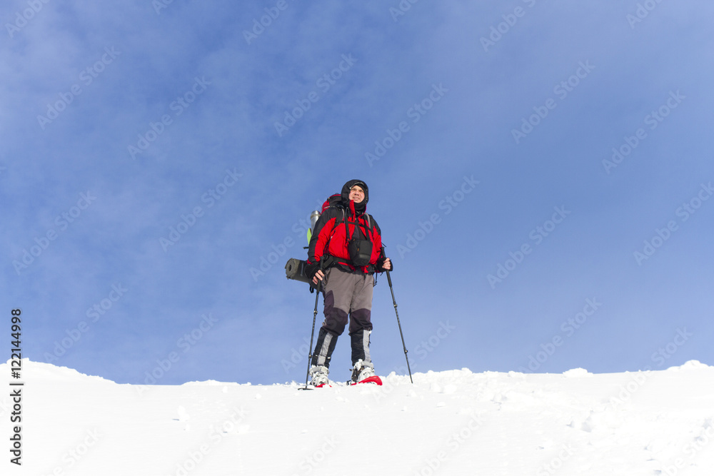 Winter hiking.