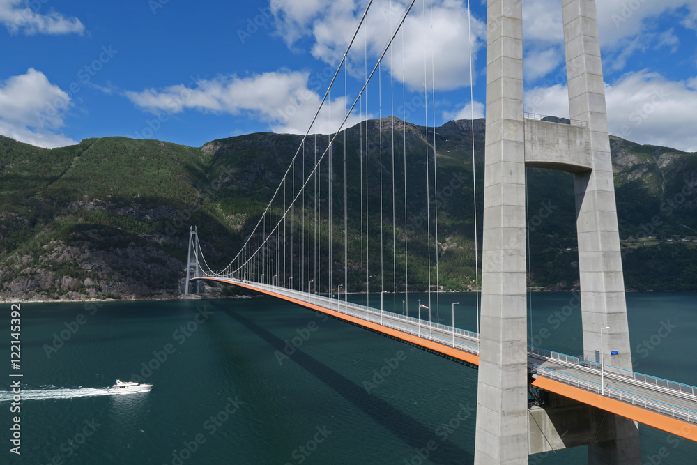 Naklejka premium Hardanger Bridge Western Norway