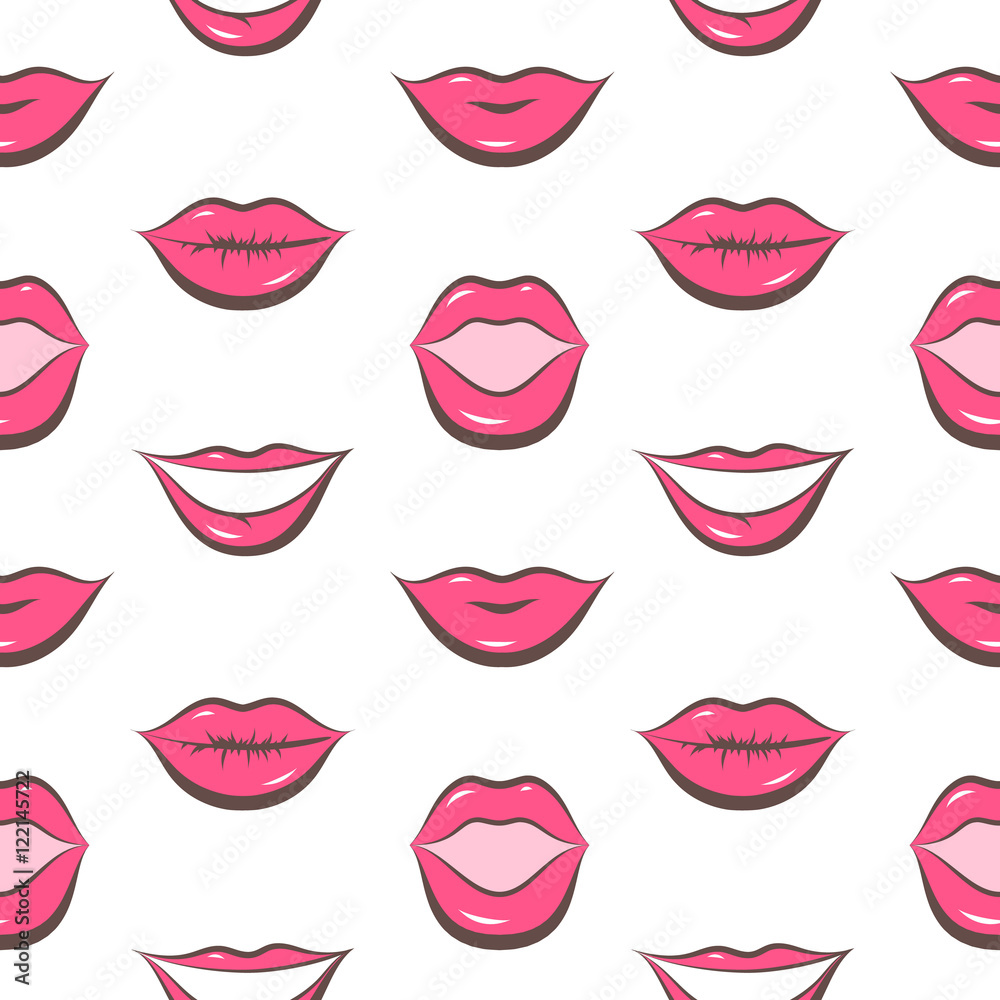 painted lips pattern seamless painted lips pattern seamless