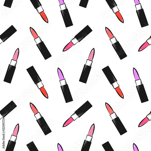 lipstick pattern seamless