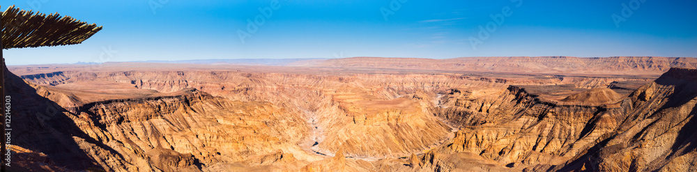 Fish River Canyon in Namibia panorama view Fish River Canyon in Namibia panorama view