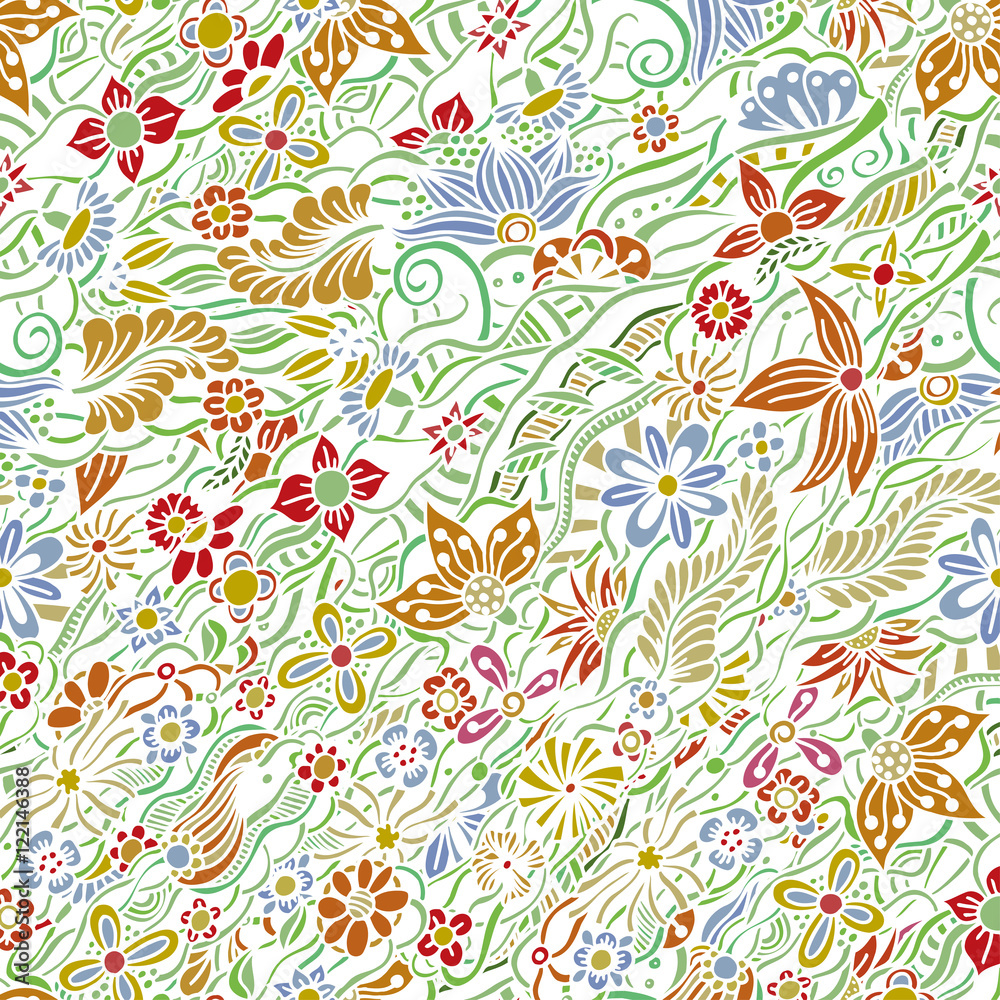 pattern with garden flowers pattern with garden flowers