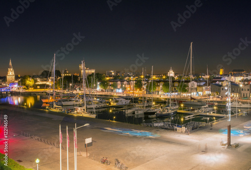 port de la Rochelle la nuit