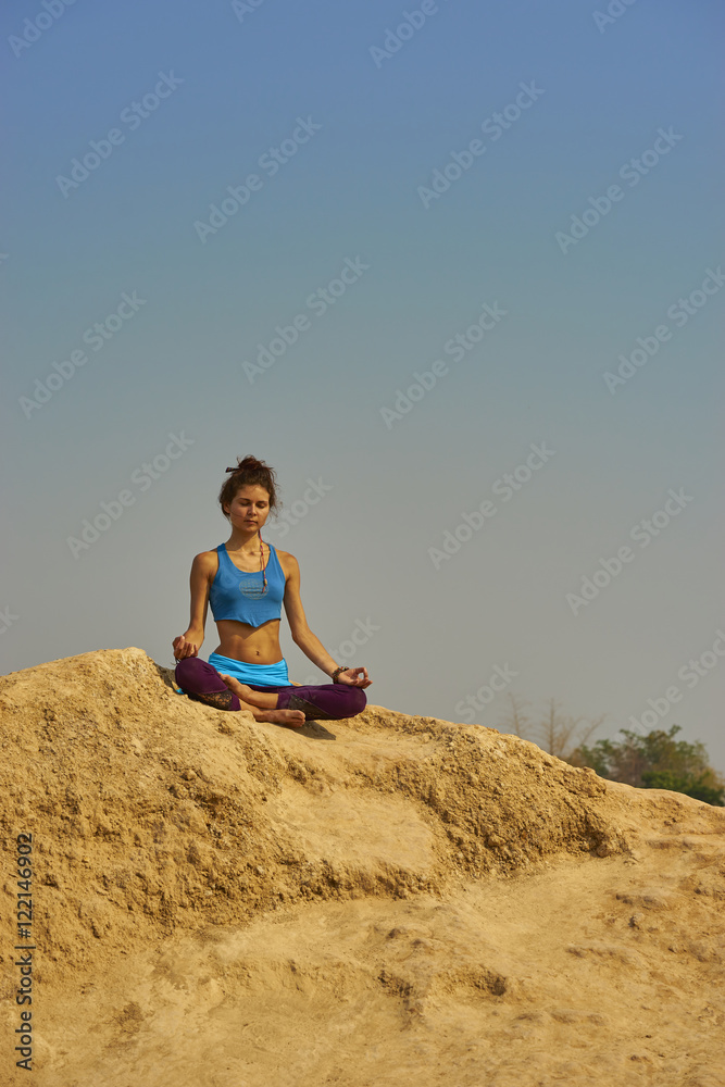 Girl doing yoga