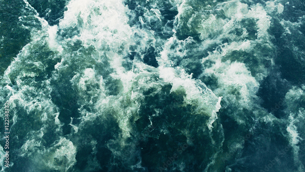 Powerful waves pulled out from fast moving boat, a huge stream of deep blue water with white foam rising up, steady beautiful shot, perfect for film, digital composition, Video Projection Mapping Powerful waves pulled out from fast moving boat, a huge stream of deep blue water with white foam rising up, steady beautiful shot, perfect for film, digital composition, Video Projection Mapping