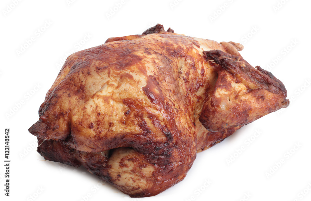 Piece of raw chicken meat on a white background Piece of raw chicken meat on a white background