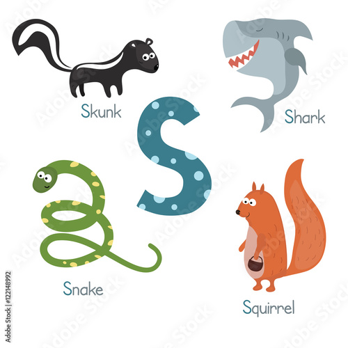 Cute zoo alphabet