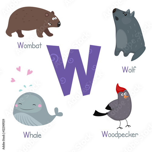 Cute zoo alphabet
