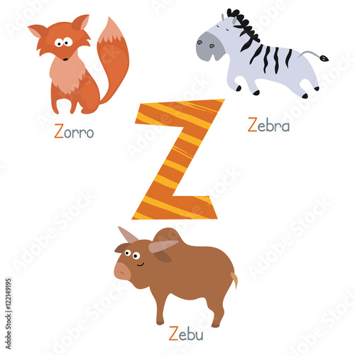 Cute zoo alphabet