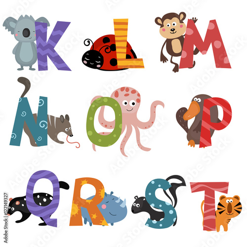 Cute zoo alphabet