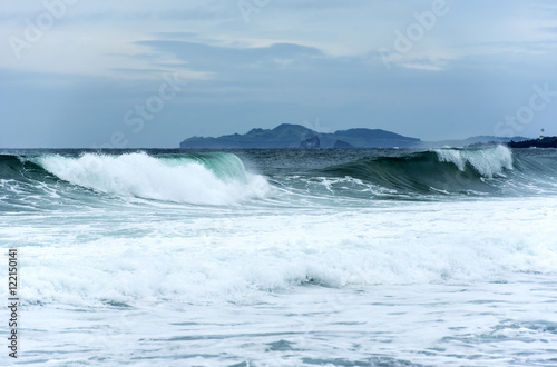 Ocean wave durind the storm