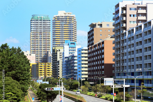 幕張のマンション街