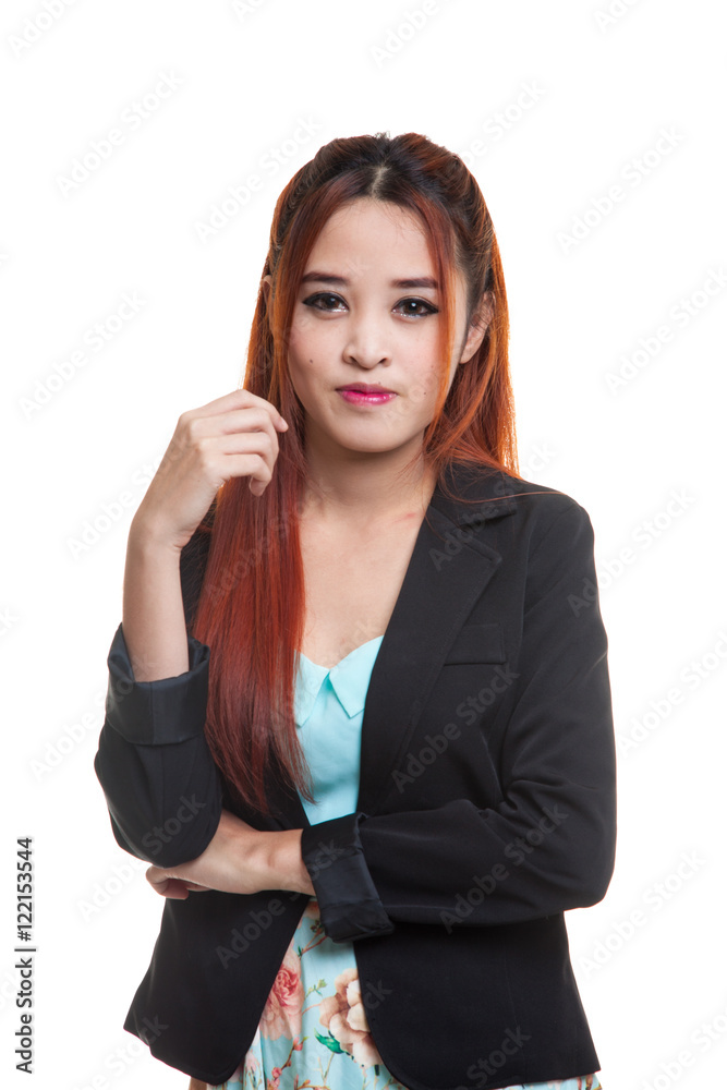 Beautiful young Asian business woman Beautiful young Asian business woman