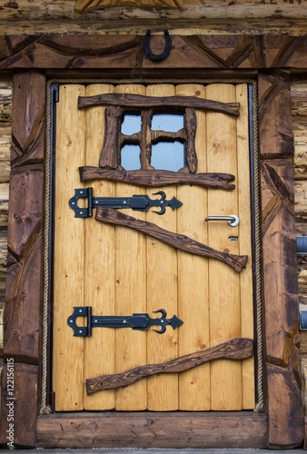 Fantasy wooden door