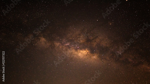Beautiful sky at night with milky way, Wonderful space with galaxy for background