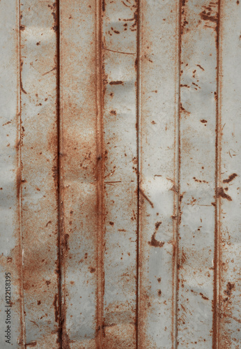 old rusty sheet metal wall © daboost