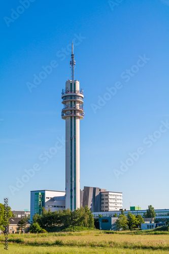 KPN transmission tower in Waarderpolder near Haarlem, North Holland, Netherlands