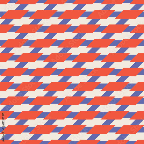 seamless colorful vector pattern of horizontal rhombuses.