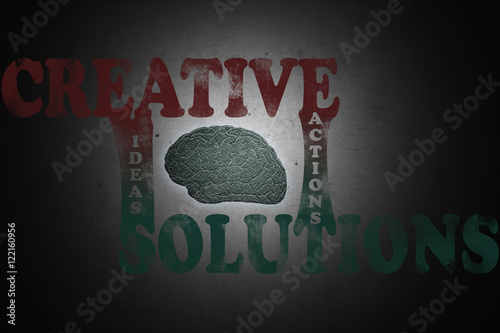 Creative solutions design/Innovative business background