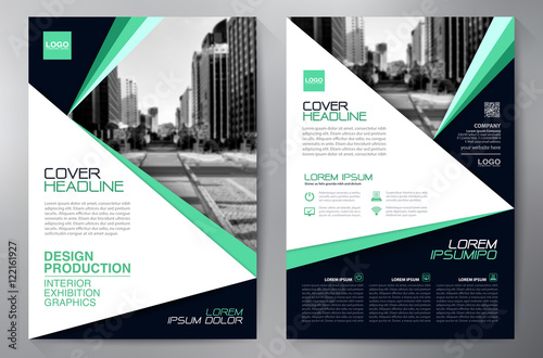 Business brochure flyer design a4 template.