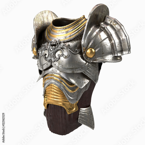 Fotótapéta armor 3d illustration isolated