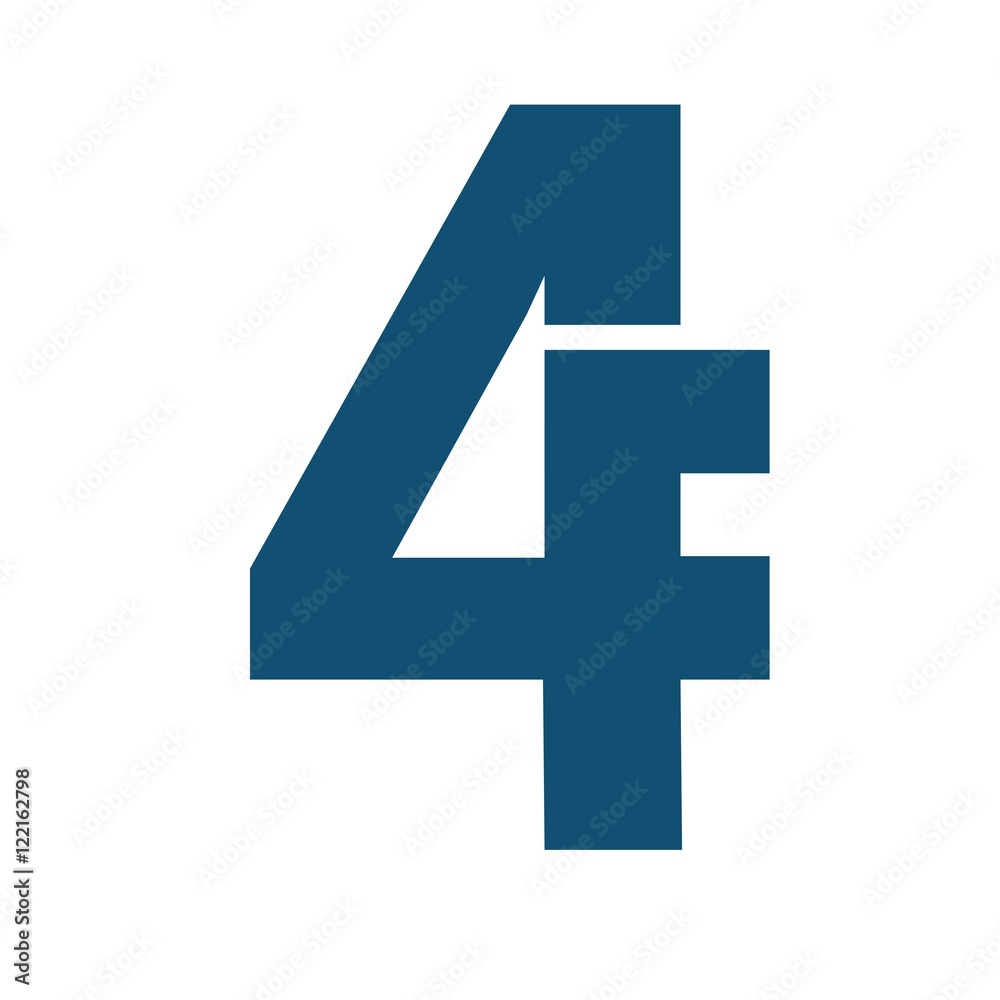 4F letter initial logo design Stock Vector | Adobe Stock