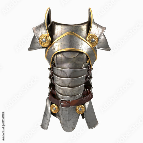 armor 3d illustration isolated Fototapeta