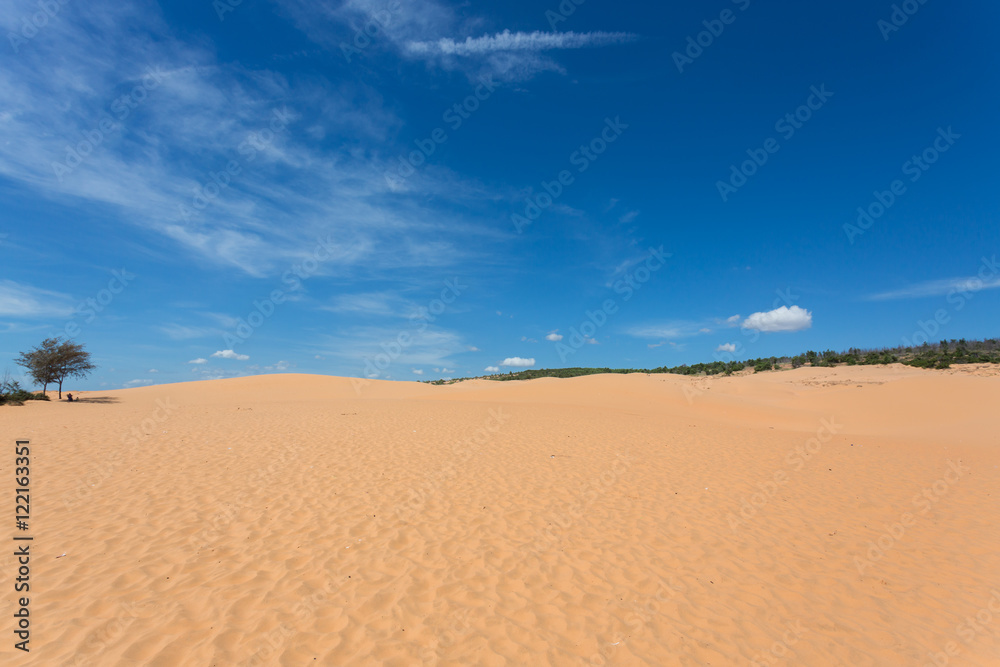 red sand dune desert in Mui Ne, Vietnam red sand dune desert in Mui Ne, Vietnam