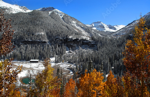 Autumn landscape in San Juan mountains Colorado