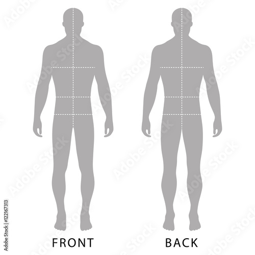 Man's template figure