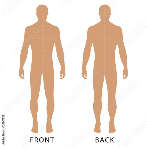 Man's template figure
