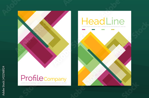 Straight lines geometric business report templates