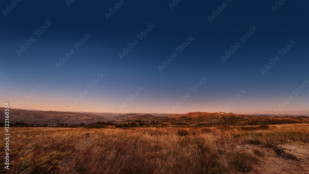 Obraz premium Paranoramic view over the hills