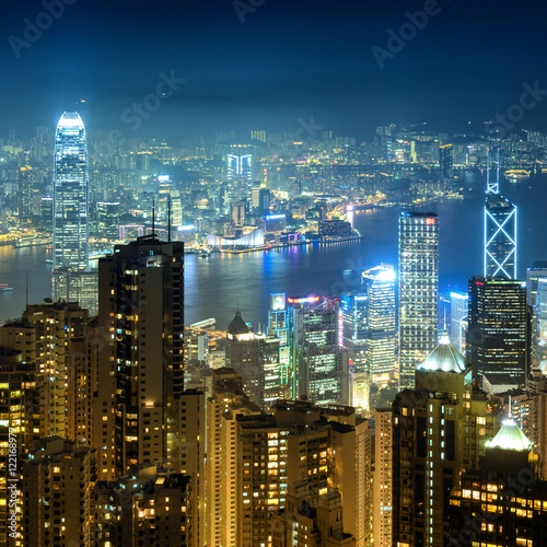 Hong Kong City : Night time.
