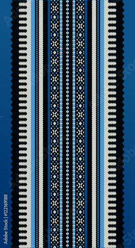 A Blue Middle Eastern Traditional Carpet Fabric Texture