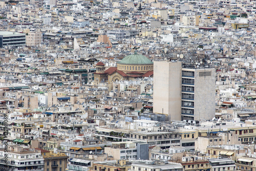 Aerial view of Athens, Greece. Athens is the capital of Greece a