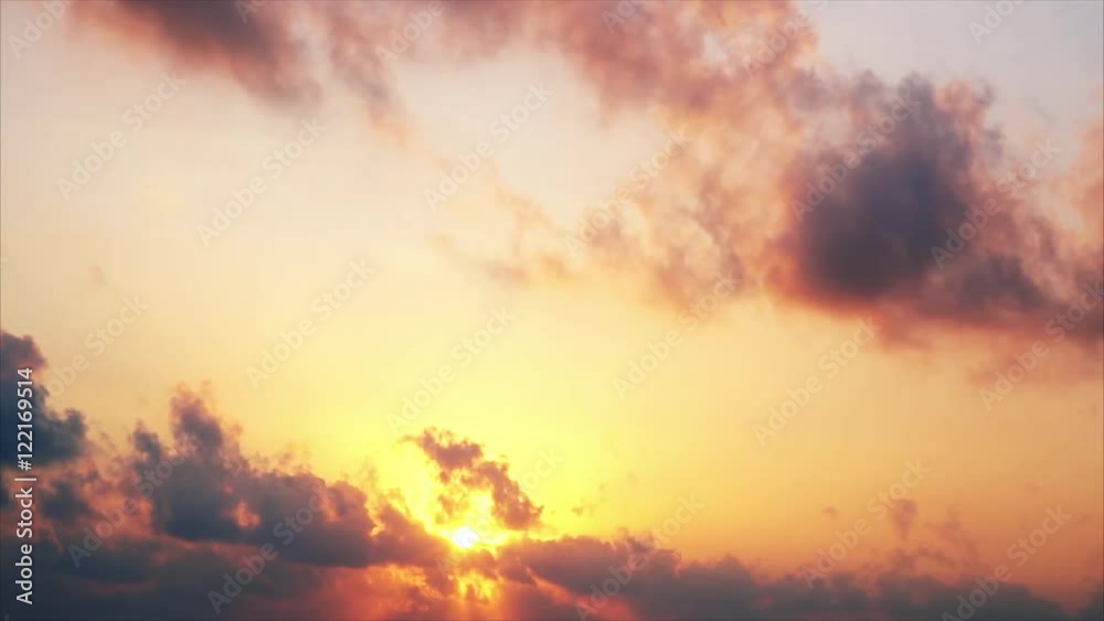 Amazing colorful sunset, just sky Amazing colorful sunset, just sky