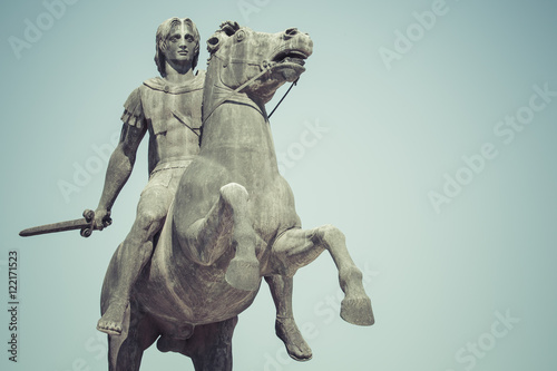 Statue of Alexander the Great in Thessaloniki, Makedonia, Greece